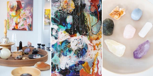 Chakra, kunst og krystaller
