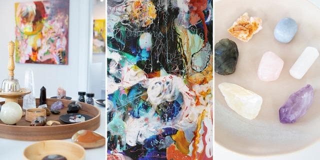 Chakra, kunst og krystaller